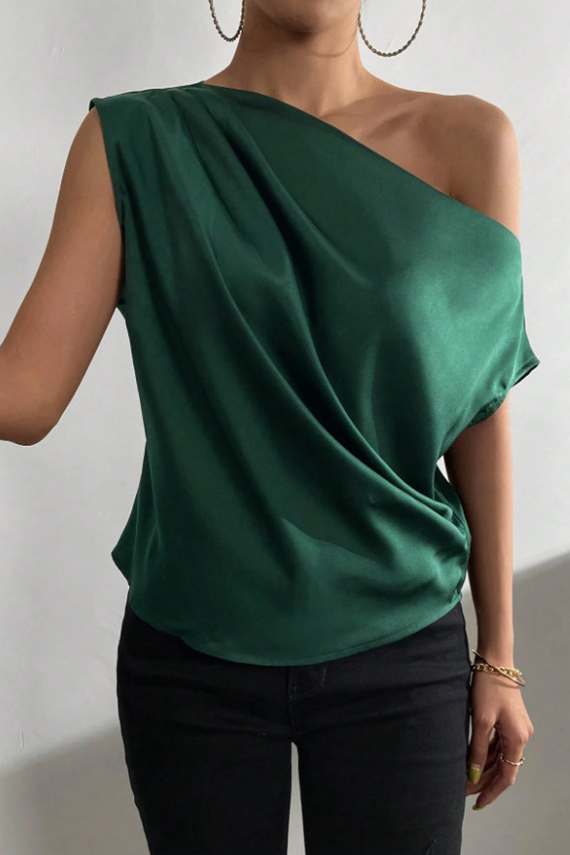 Off-Shoulder Draped Top