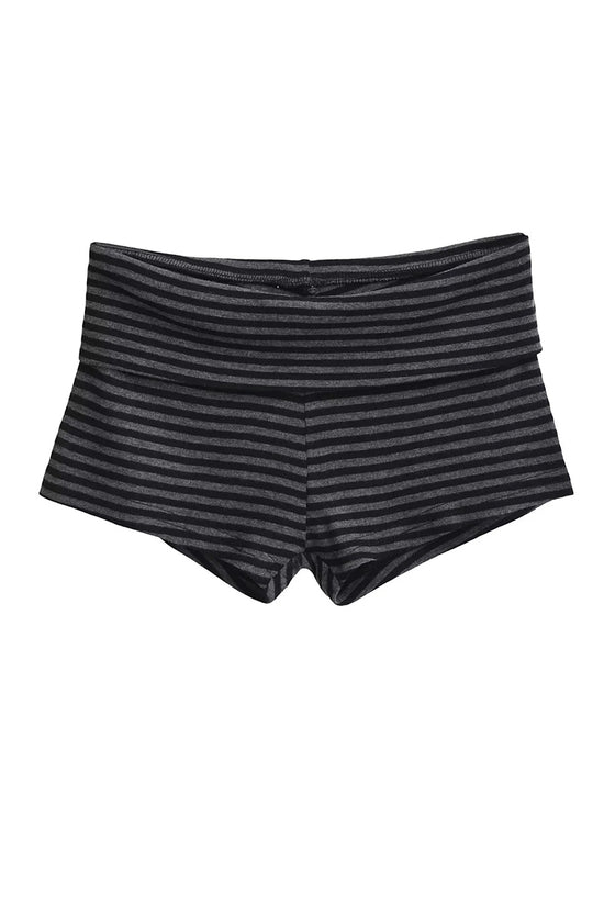 Striped Casual High-Waist Shorts