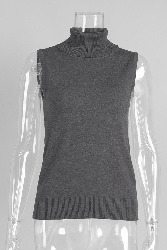 Timeless Turtleneck Sweater Vest