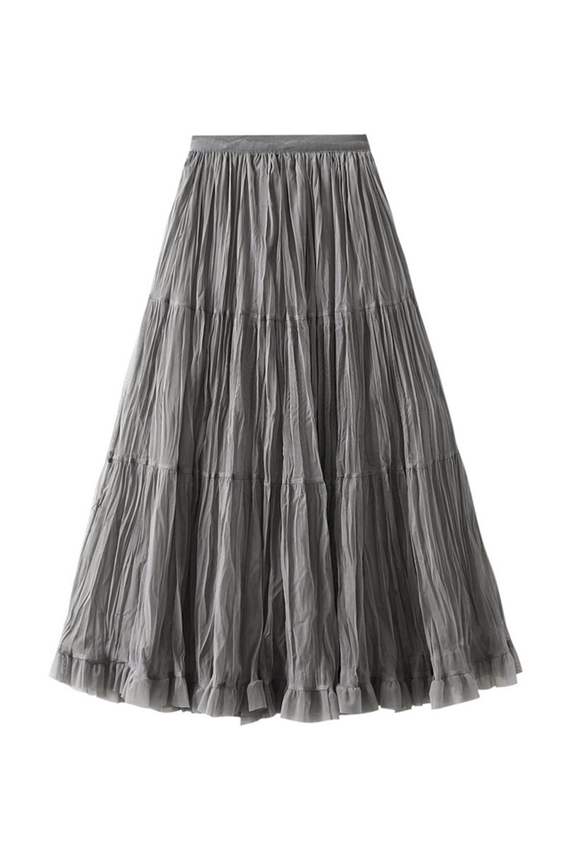 Chic Tiered Midi Skirt