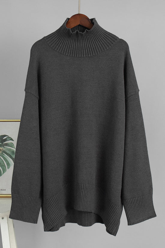 High-Neck Oversized Sweater