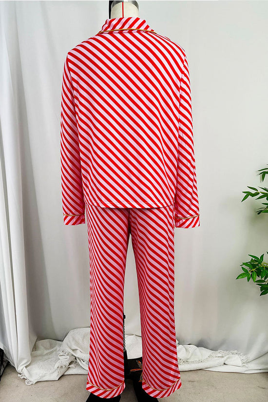 Cozy Classic Pajama Set with Contrast Trim