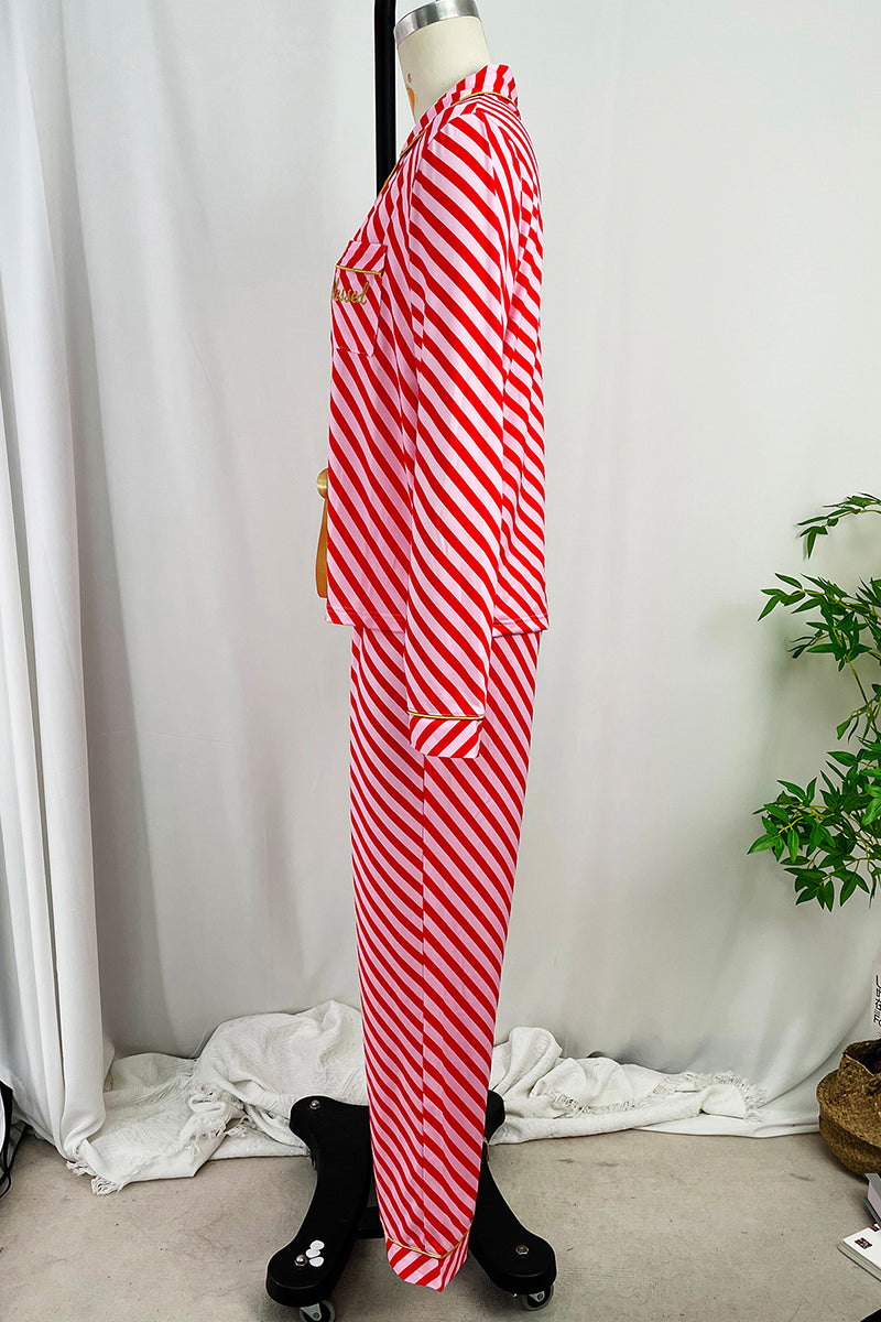 Cozy Classic Pajama Set with Contrast Trim