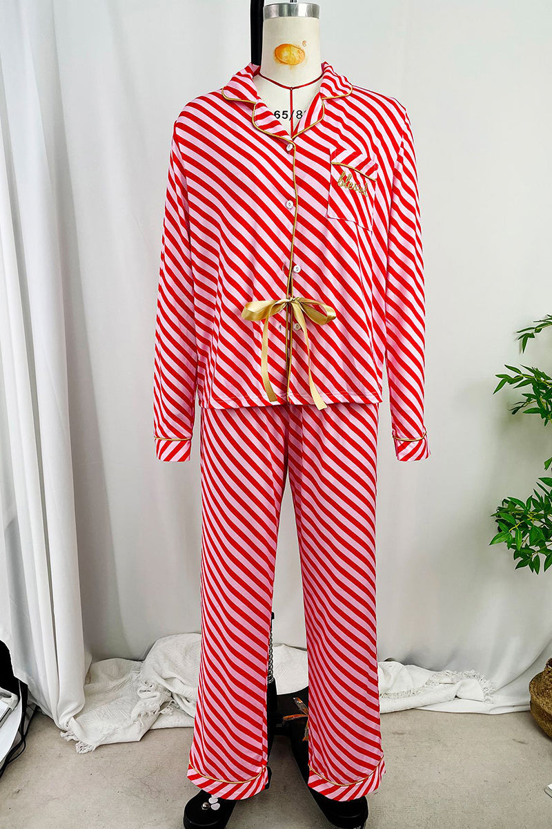Cozy Classic Pajama Set with Contrast Trim