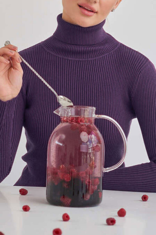 Ribbed High Neck Sweater