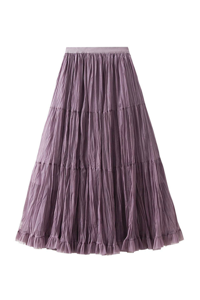 Chic Tiered Midi Skirt
