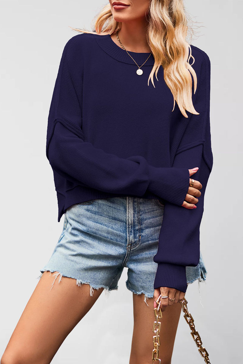 Oversized Knit Pullover Sweater