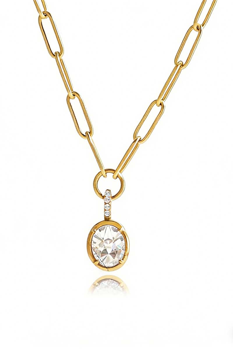 Heart Pendant Necklace with Extender Chain