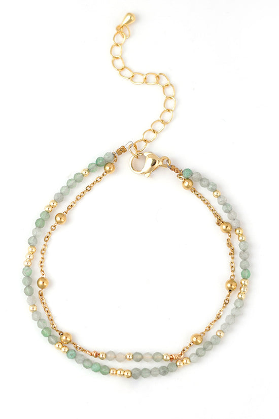 Elegant Beaded Layered Bracelet