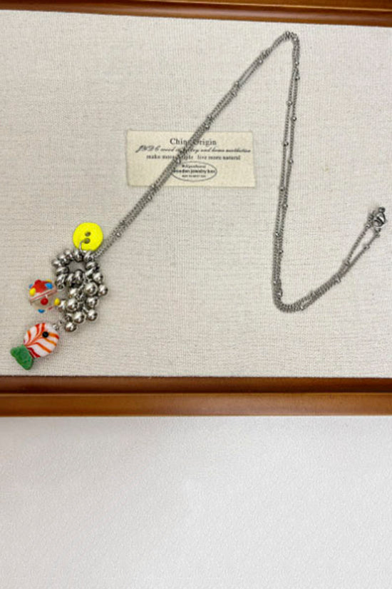 Clustered Pendant Statement Necklace