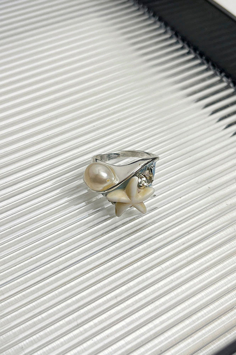 Ocean-Inspired Seashell Statement Ring