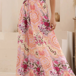 Floral Bohemian Wide-Leg Pants