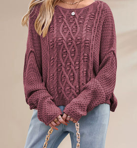 Cable Knit Oversized Sweater