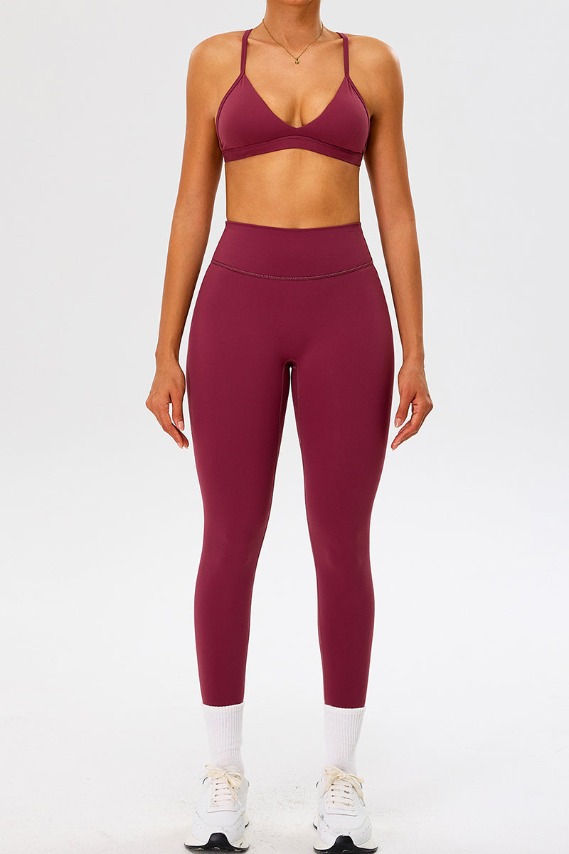 Sports Bra and Leggings Activewear Set