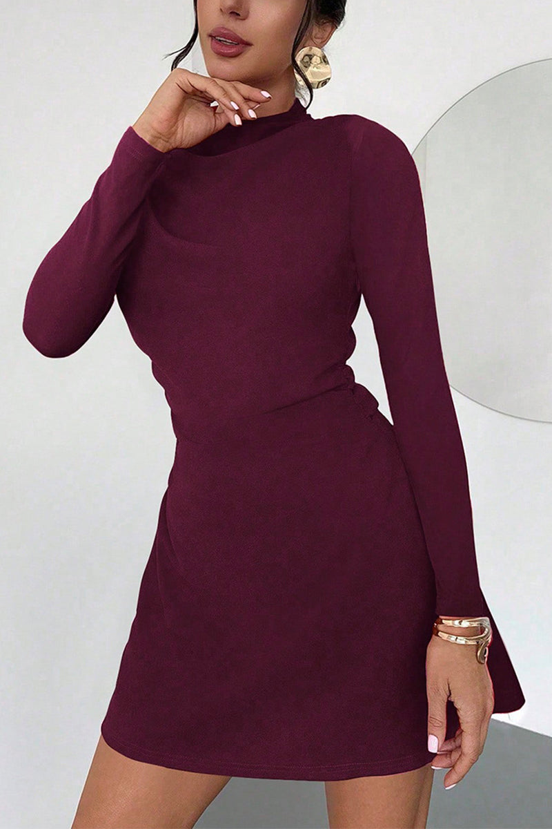 Long Sleeve Casual Bodycon Dress