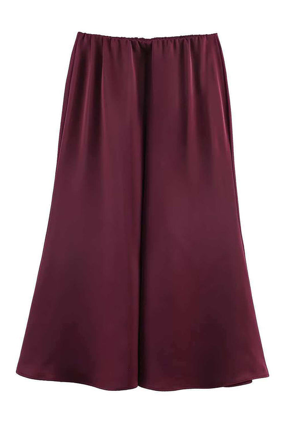 Elegant Flowing Midi Skirt