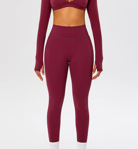 Cropped Long Sleeve Top and Leggings  Set