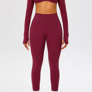 Cropped Long Sleeve Top and Leggings  Set