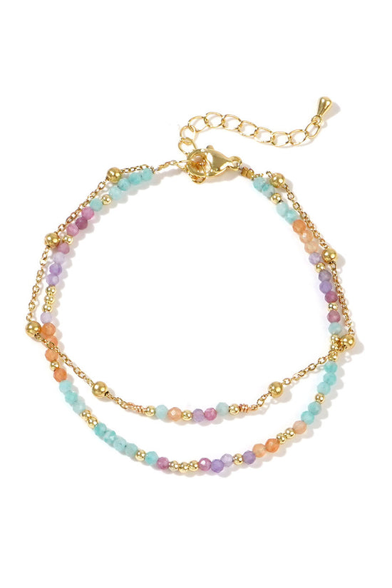 Elegant Beaded Layered Bracelet