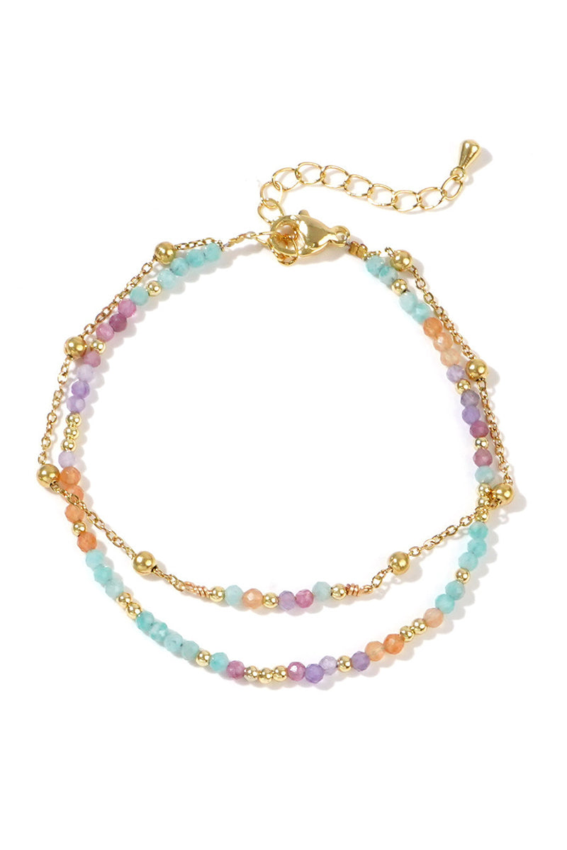 Elegant Beaded Layered Bracelet