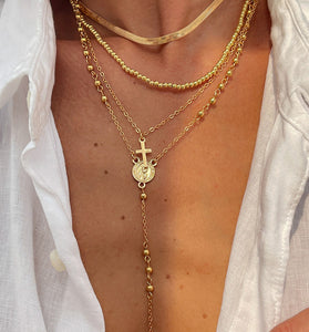 Layered Cross Pendant Necklace