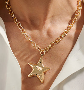 Star Pendant Chain Necklace