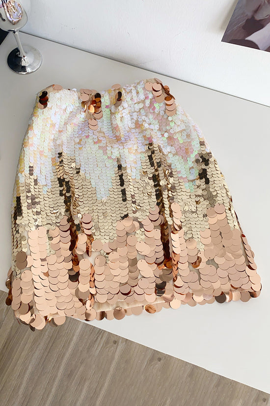 Sequin Sparkle Mini Skirt