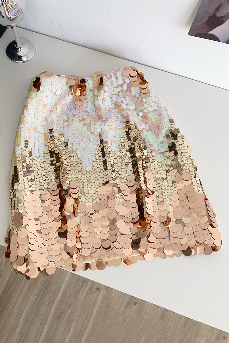 Sequin Sparkle Mini Skirt