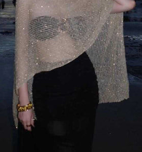 Elegant Mesh Beach Cover-Up