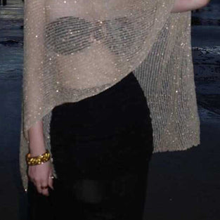 Elegant Mesh Beach Cover-Up