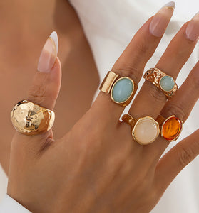 Elegant Gemstone Statement Ring