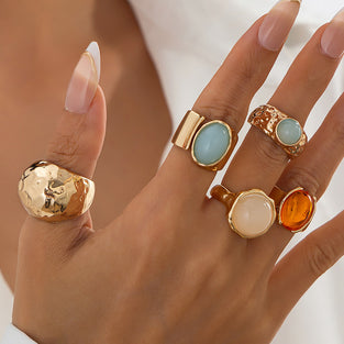 Elegant Gemstone Statement Ring