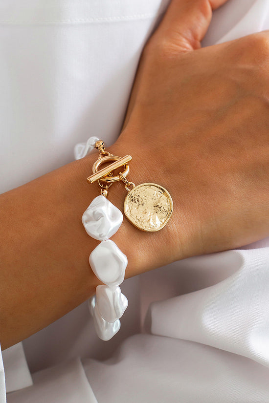Elegant Twist Bead Bracelet