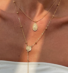 Layered Cross Pendant Necklace