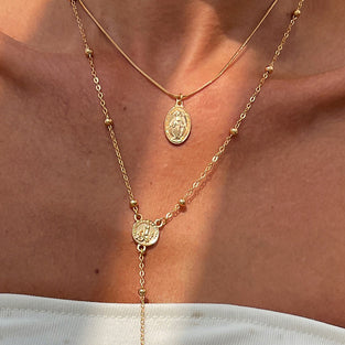 Layered Cross Pendant Necklace