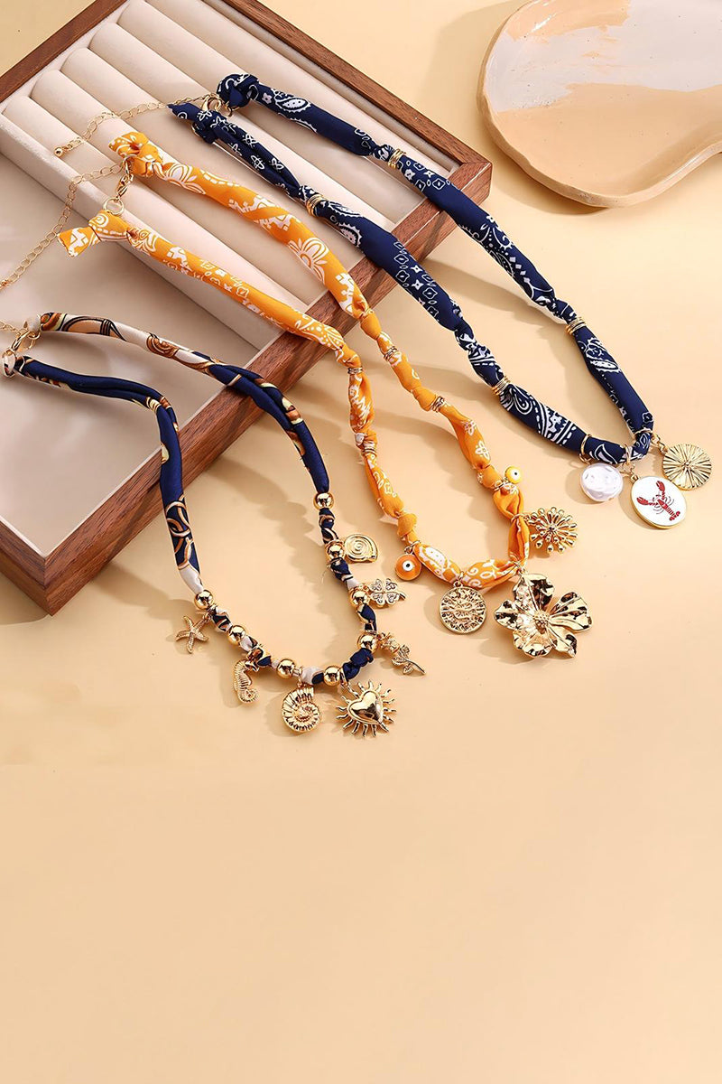 Charming Sea-Themed Charm Necklace
