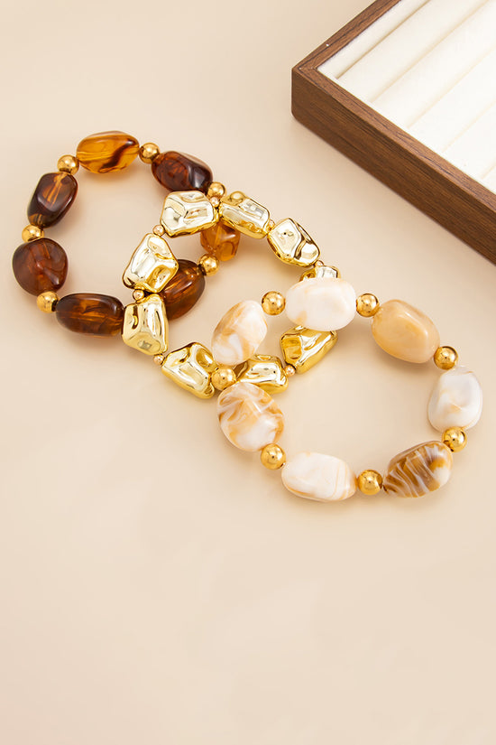 Chunky Pearl and Gold Bracelet