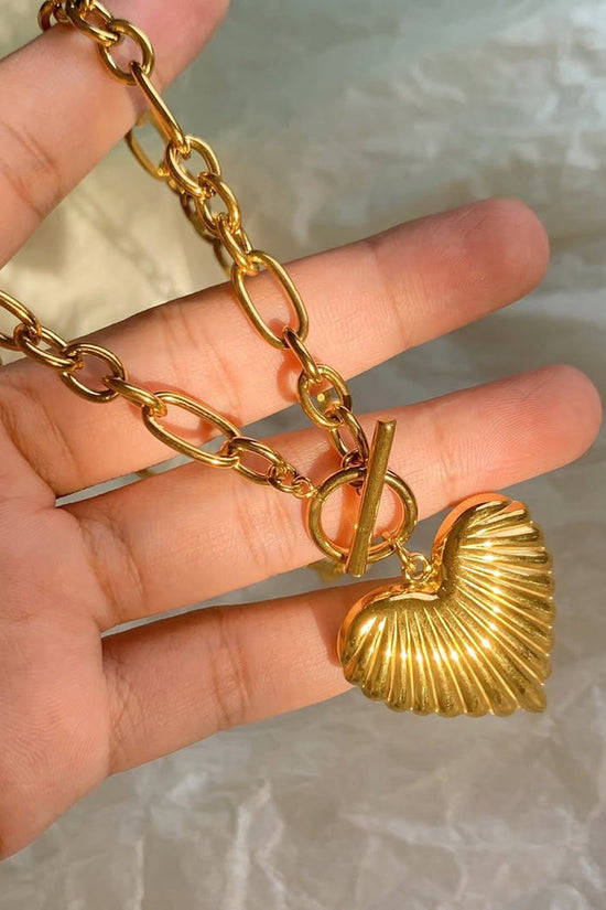 Chic Heart Pendant Chain Necklace