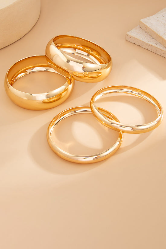 Chic Gold Bangles Set