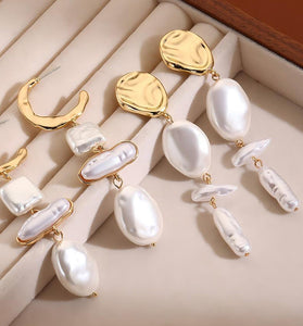 Elegant Drop Earrings with Modern Design
