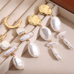 Elegant Drop Earrings with Modern Design