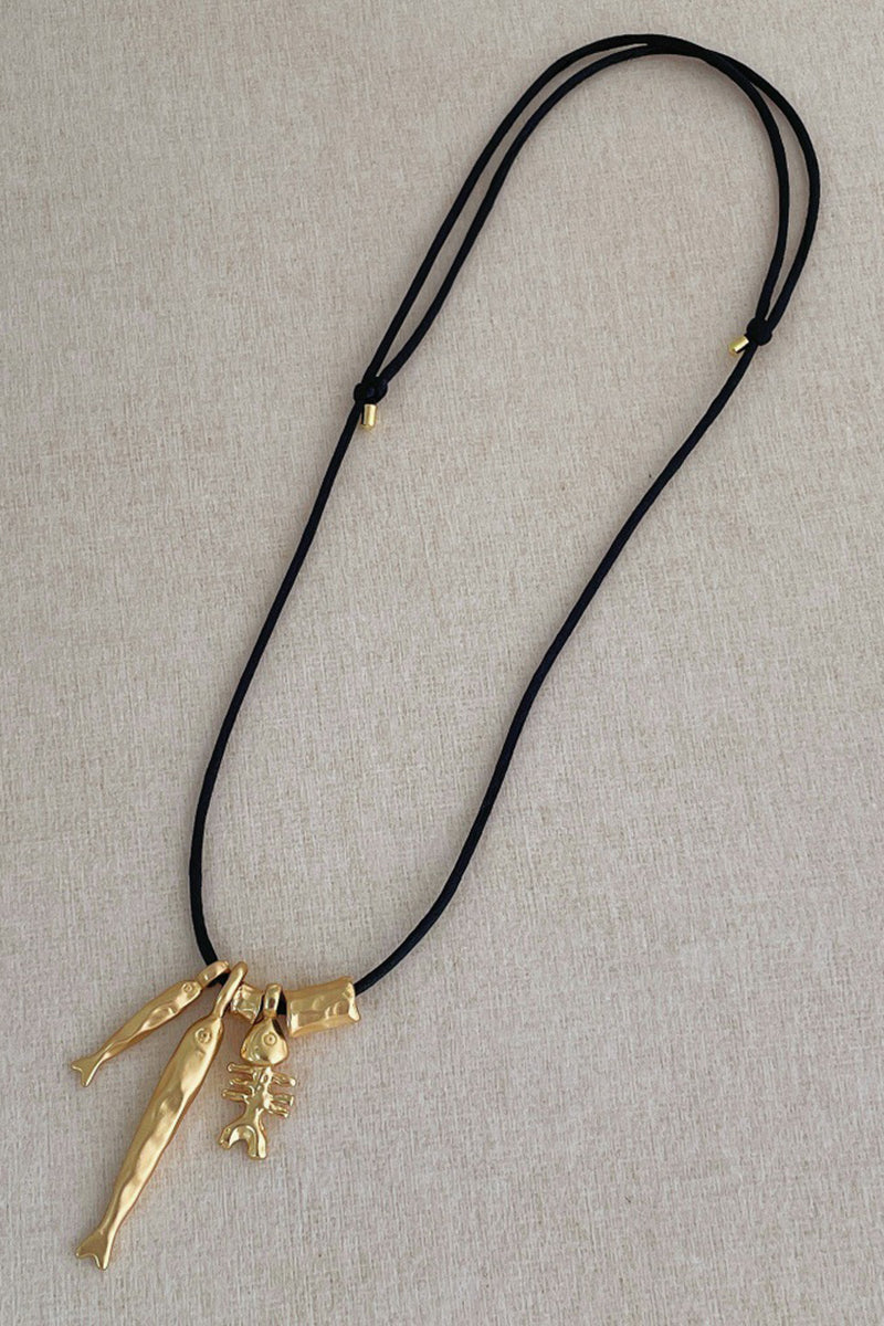 Fish Charm Pendant Necklace