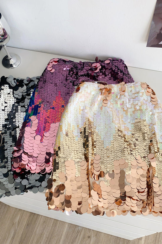 Sequin Sparkle Mini Skirt