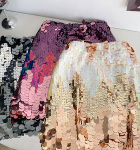 Sequin Sparkle Mini Skirt