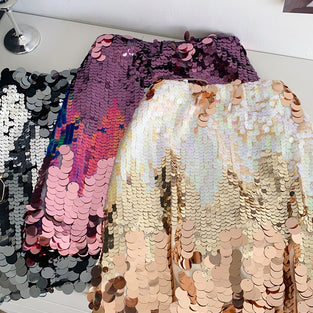 Sequin Sparkle Mini Skirt