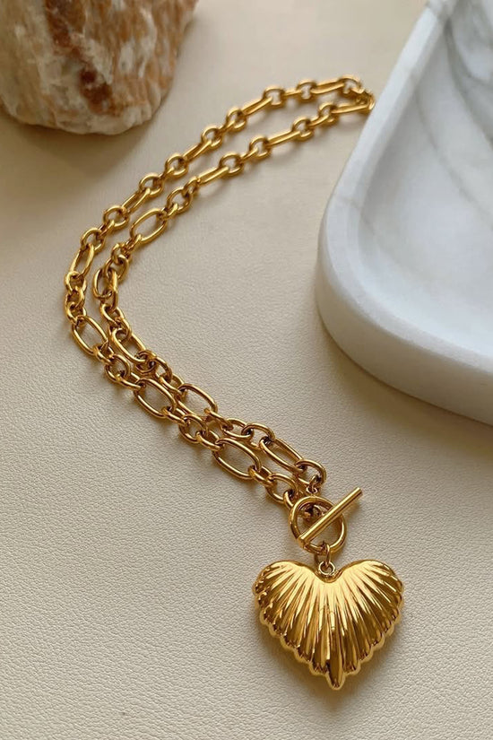 Chic Heart Pendant Chain Necklace