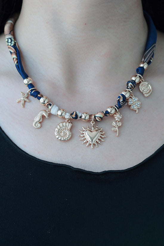 Charming Sea-Themed Charm Necklace
