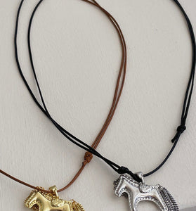 Elegant Horse Pendant Necklace