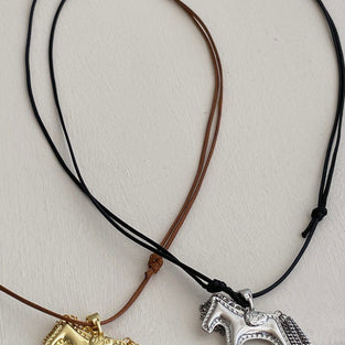 Elegant Horse Pendant Necklace