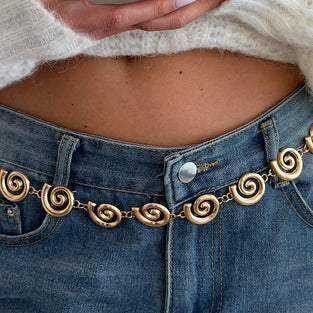 Spiral Chain Waist Belt